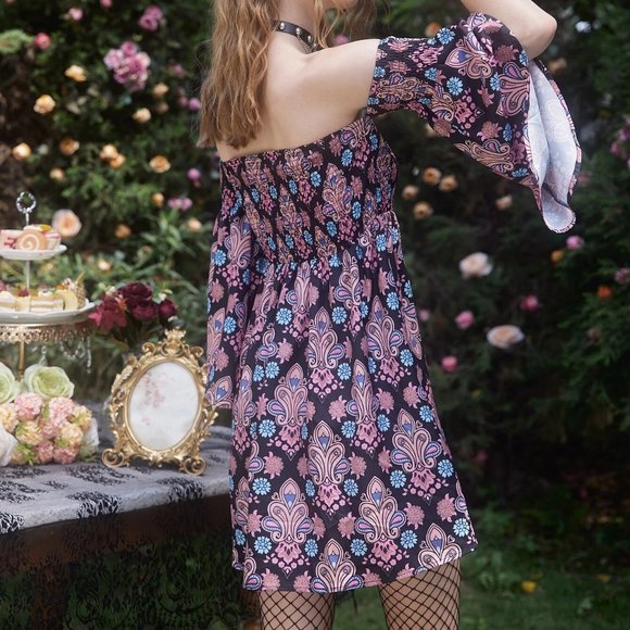 Fairy Sleeve Off Shoulder Dress - Picture 2 of 7
